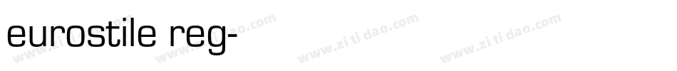 eurostile reg字体转换